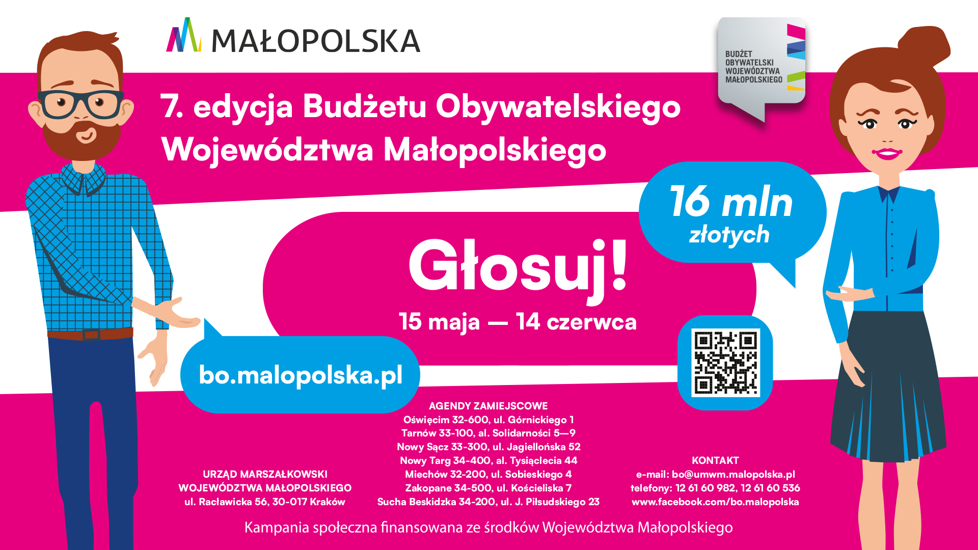 BO Małopolska: Zdecyduj jakie projekty warto zrealizować, mamy na to 16 mln zł!