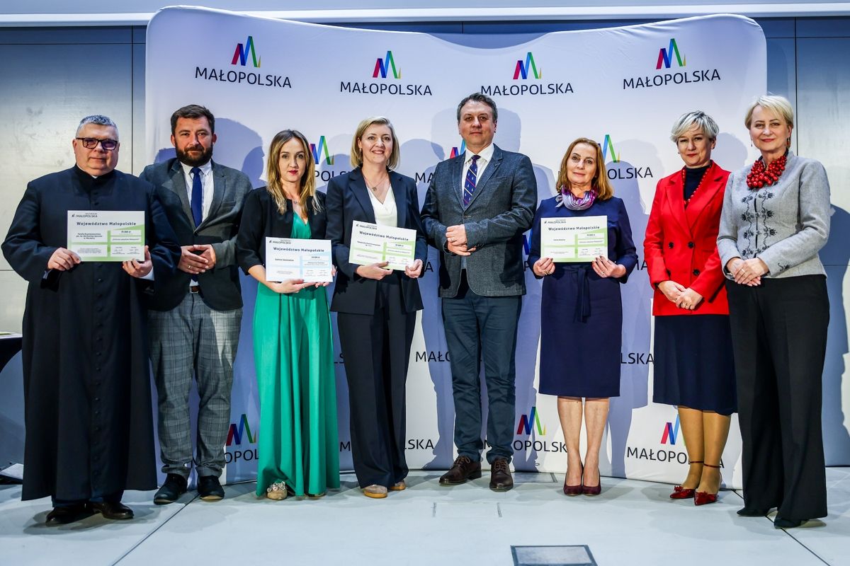 Uroczystość wyręczenia czeków w konkursie „Ochrona zabytków Małopolski”
