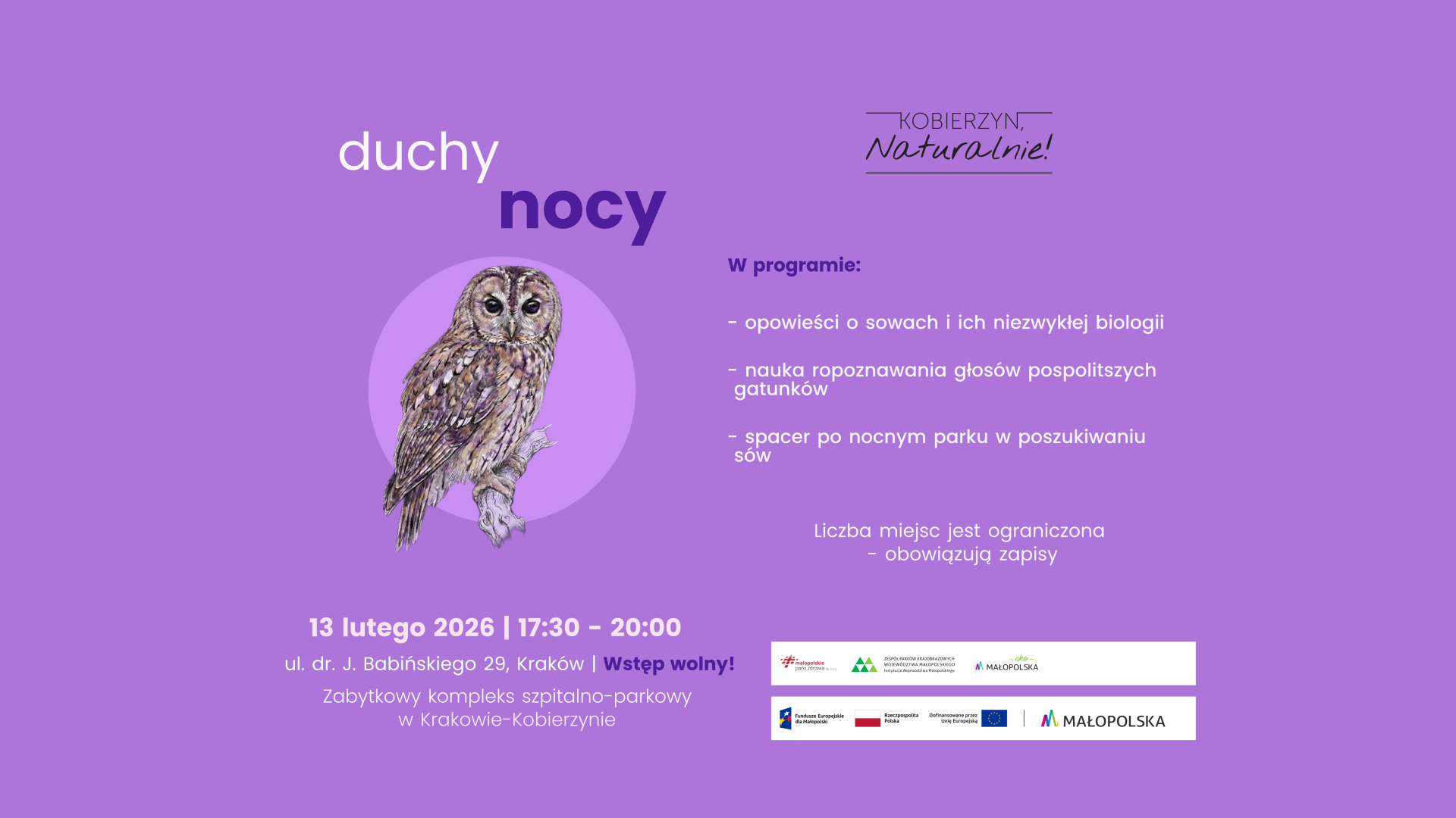 Zaproszenie na spacer „Duchy nocy”